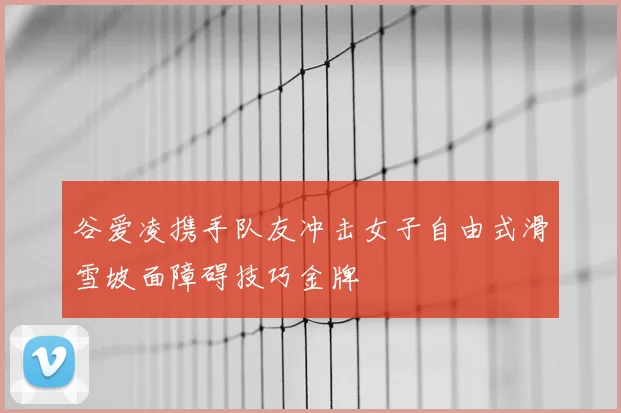 谷爱凌携手队友冲击女子自由式滑雪坡面障碍技巧金牌